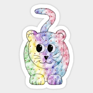 Regenbogenkatze Sticker